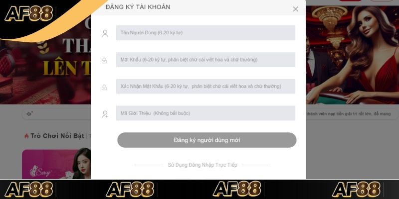 Đăng Ký AF88: Hướng Dẫn Chi Tiết Cho Người Chơi Mới